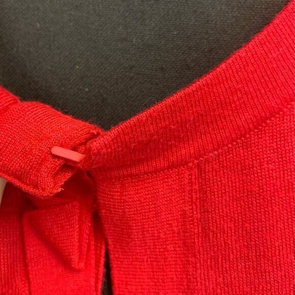 TAHARI pink long sleeve cardigan sweater Sz L - Picture 4 of 10